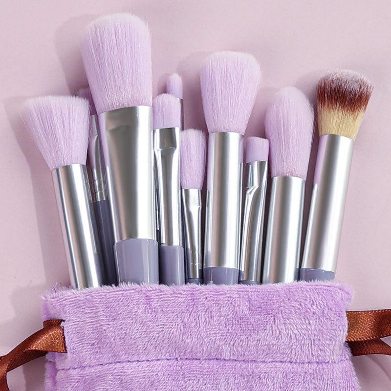 13PCS Makeup Brushes Set Eye Shadow Foundation Cosmetic Brush, Eyeshadow Blush Powder Blending Beauty Soft Makeup Tool - Belleroz