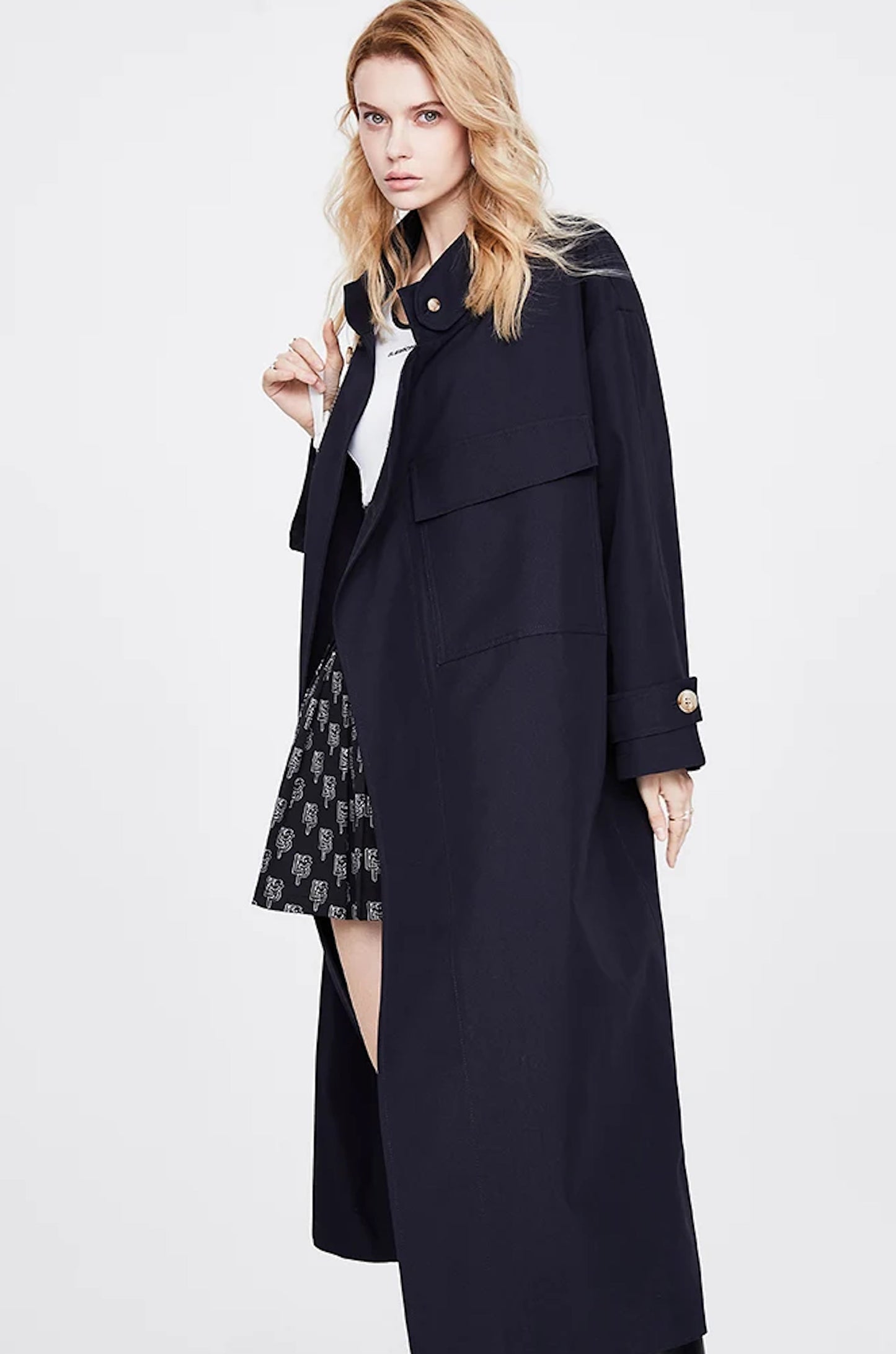 Casual Trench Coat, Street Oversized Jackets Outerwear