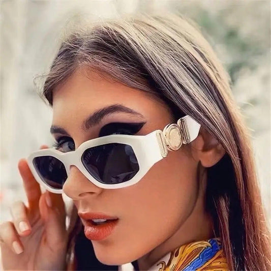 Small Steam Punk Sunglasses, Women, Vintage Cat eye Sunglasses, Unisex Sunglasses - Belleroz