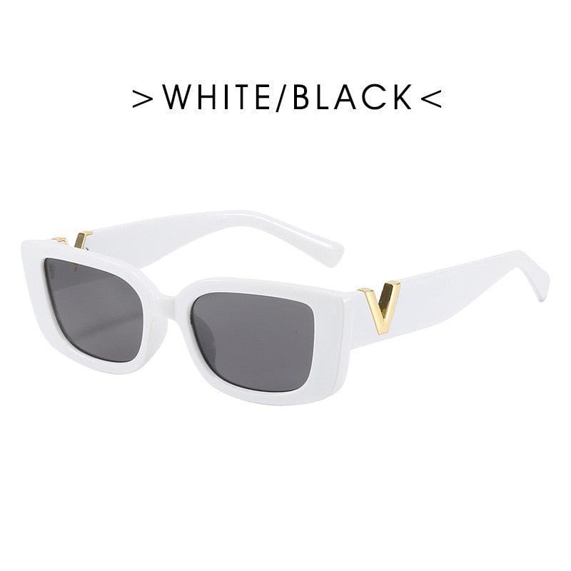 Retro Cat Eye Frame Sunglasses, Luxury V Sunglasses - Belleroz