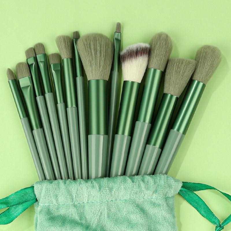 13PCS Makeup Brushes Set Eye Shadow Foundation Cosmetic Brush, Eyeshadow Blush Powder Blending Beauty Soft Makeup Tool - Belleroz