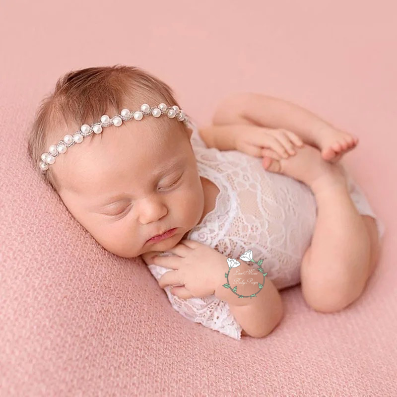 Lace Romper For Baby Photo Prop, Newborn Photo Prop Outfit