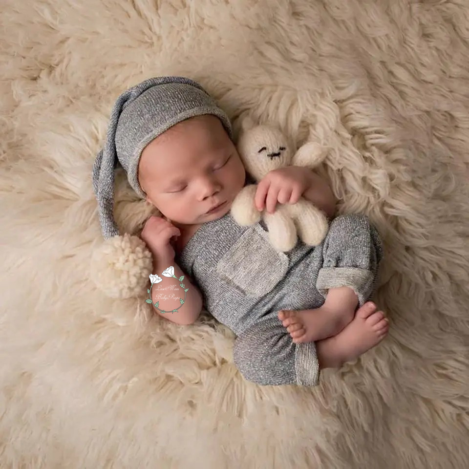 Newborn Photo Prop Romper, Reborn Photography Props Outfit Overall