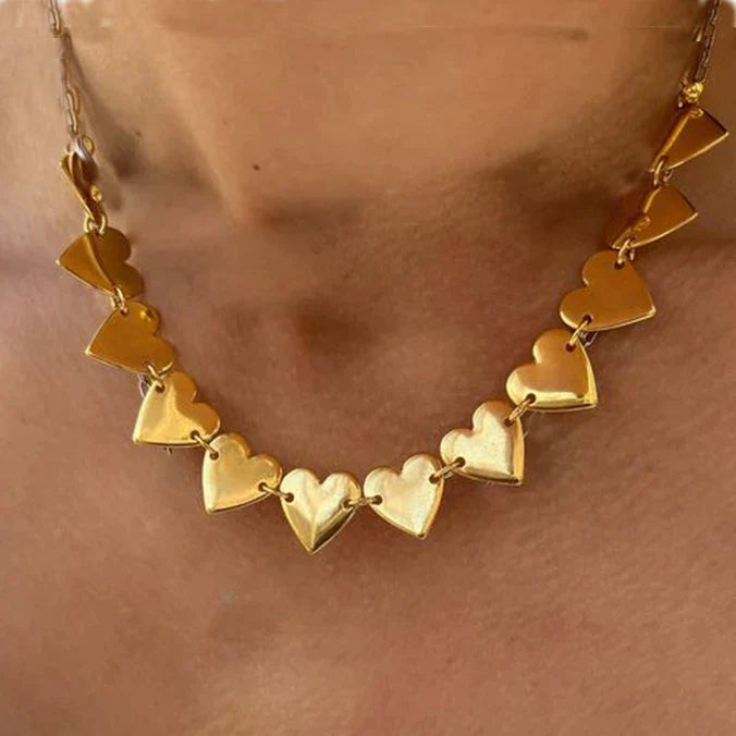 Choker Necklace, Pendant Necklace, Gold Necklace