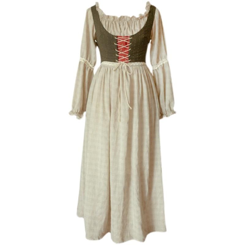 Elise Vintage Pastoral Style 100%Cotton Dress, Elegant Slim Bandage Vest Two Piece Set Maxi Dress - Sandrine Swank